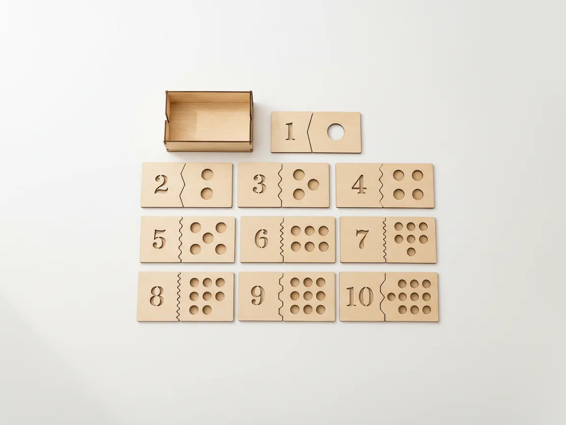 蒙特梭利数字拼图 激光切割定制拼图设计
