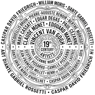 19th century artists cork coaster.xcs