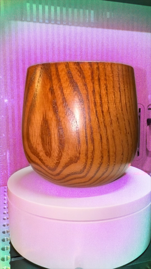 [Laser cut and engrave] Wooden Cup with Team Snug Board of Directors Logo