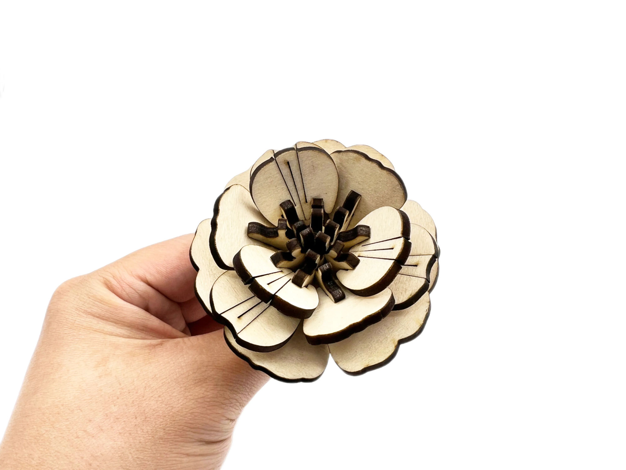Rose Flower Layered Ornament shadow box design