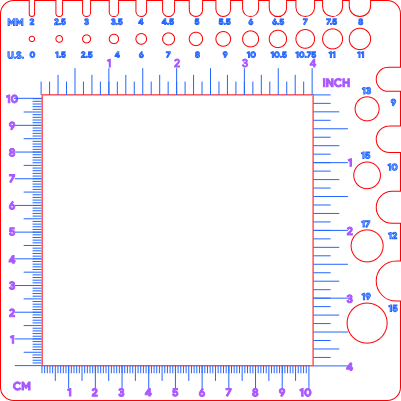 Knitting & Crocheting ruler | Free Files - Atomm
