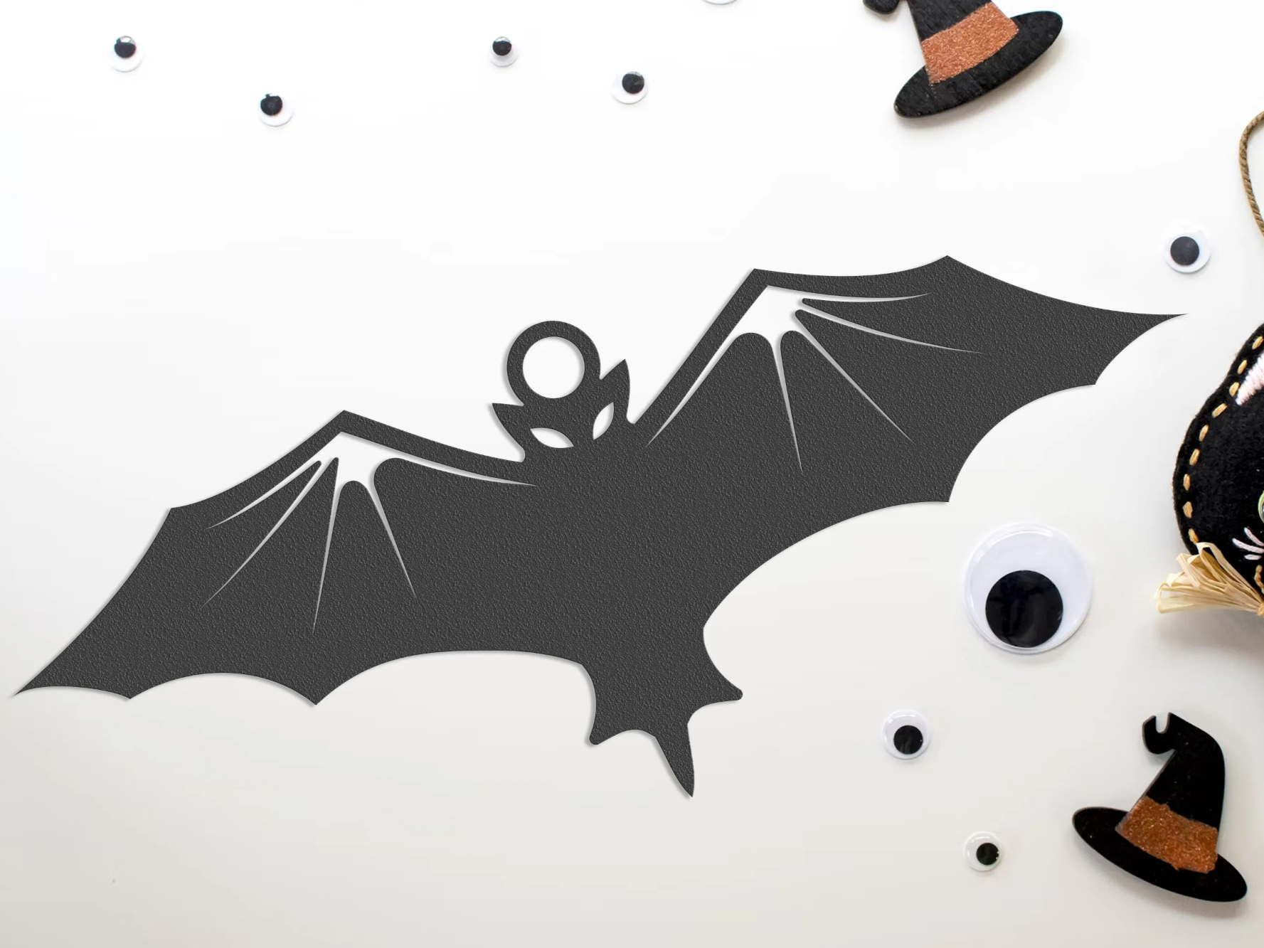 Modello decorativo pipistrello di Halloween - idea di decorazione per la festa di Halloween