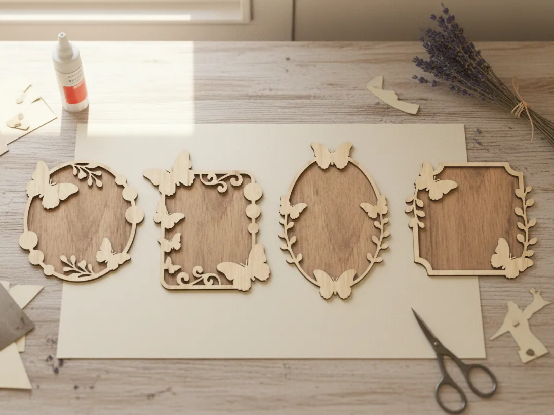 Wooden Butterfly Themed Picture Frames and Wall Plaques | Ready to Use ...