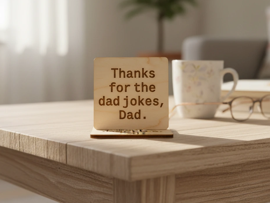 Dad Jokes (Coaster) father's day gift design