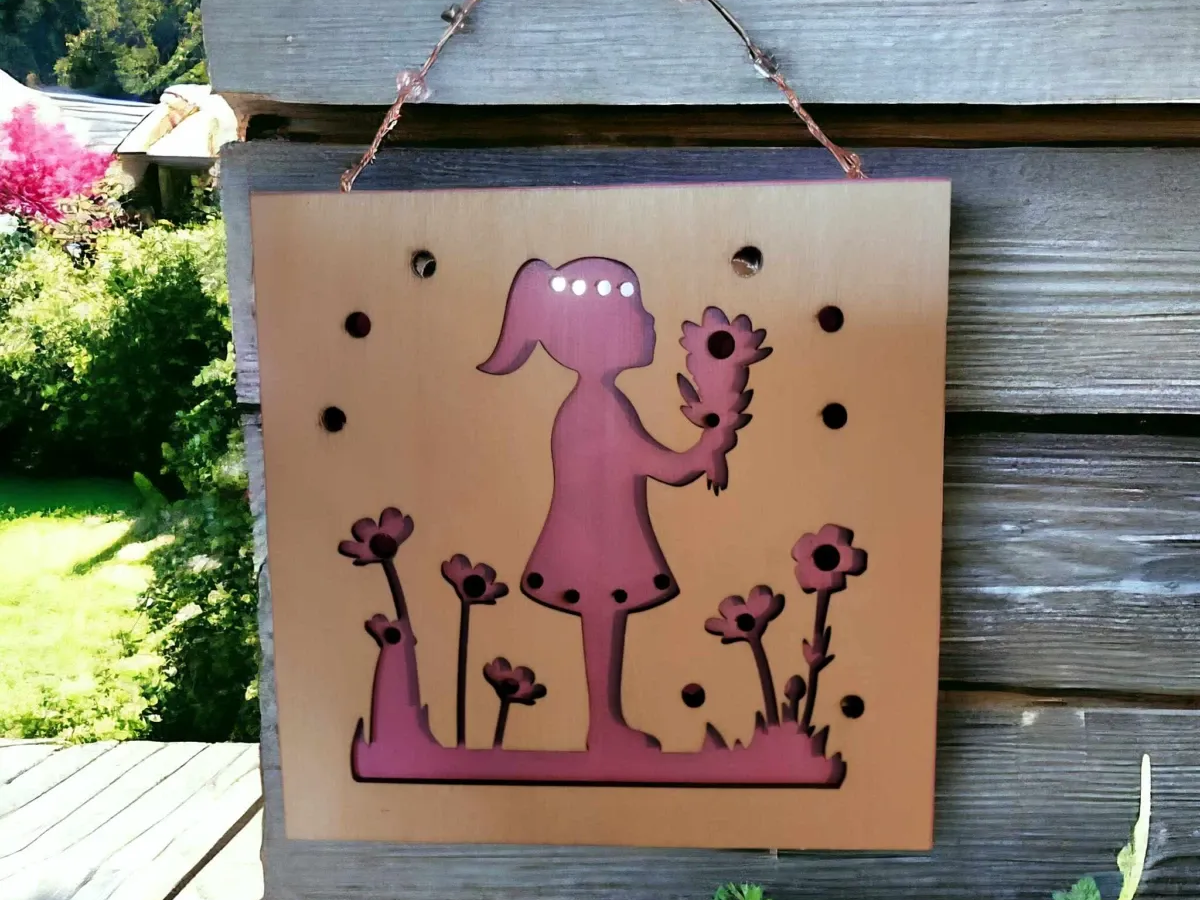 Wildflower Keeper "Little Girl Giving Bouquet" mother's day gift design