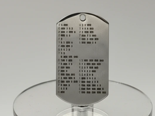 Morse Code Alphabet Cheat Sheet Pendant dog tag pendant design