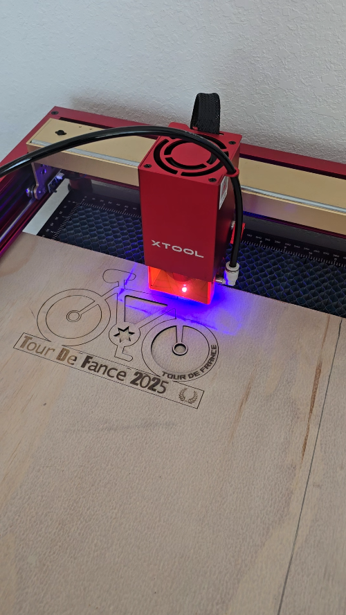 [Laser cut and engrave] Laser Cut Metal Tour De France 2025 Bicycle Display Stand