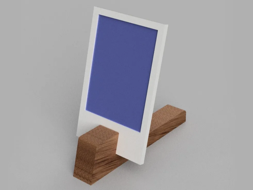 Minimalist Simple Wooden Photo Stand for your desk