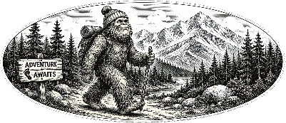 Bigfoot in the forest oval.xcs