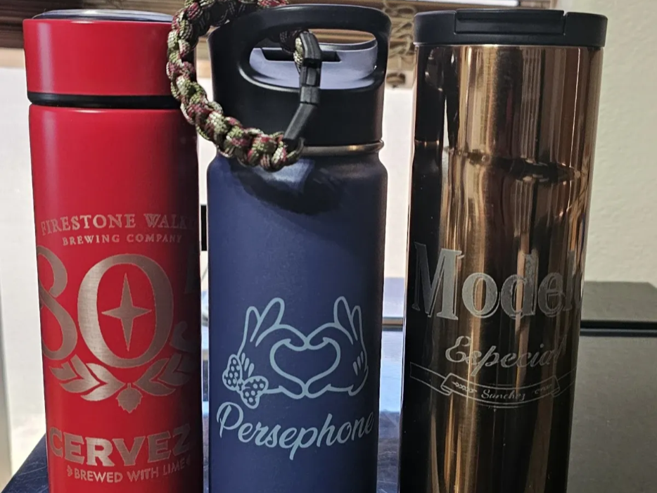 Custom Engraved Tumbler for Small Business laser engraved custom tumbler idea