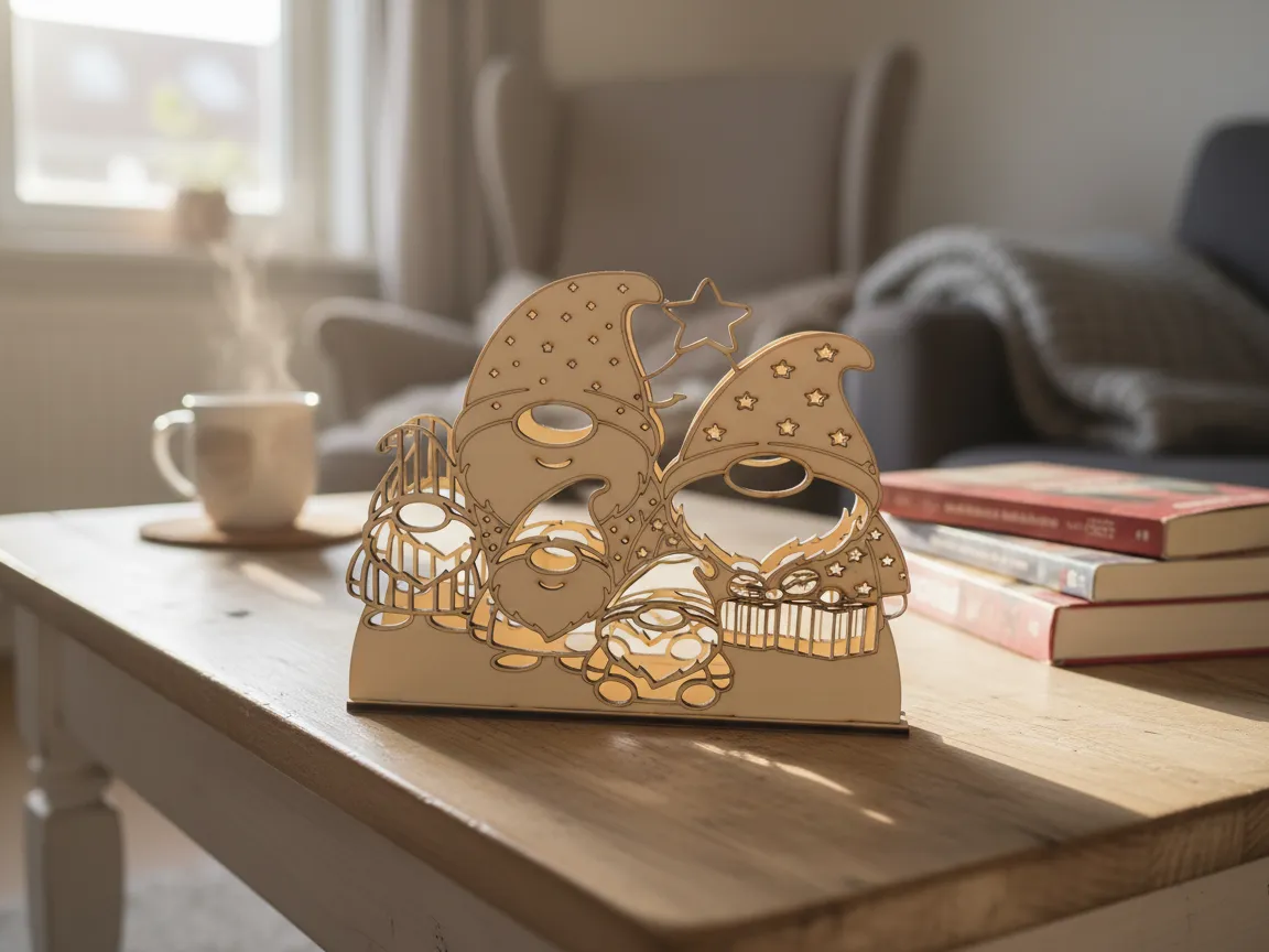 Gnome Family Napkin holder
