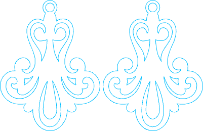Baroque Style Earrings.xcs