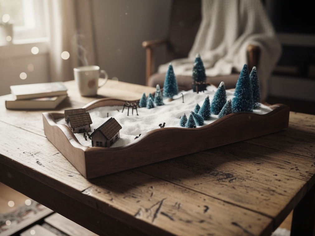 Mini Ski Lift Candle Village