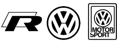 Volkswagen Golf R and Motorsport Logo Coasters.xcs