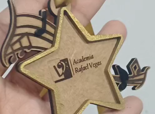 [Laser cut and engrave] Music medals |  MDF Medal | Wood medal | Shape Cut Pattern | Laser Cut File | Wodden Medal Designs