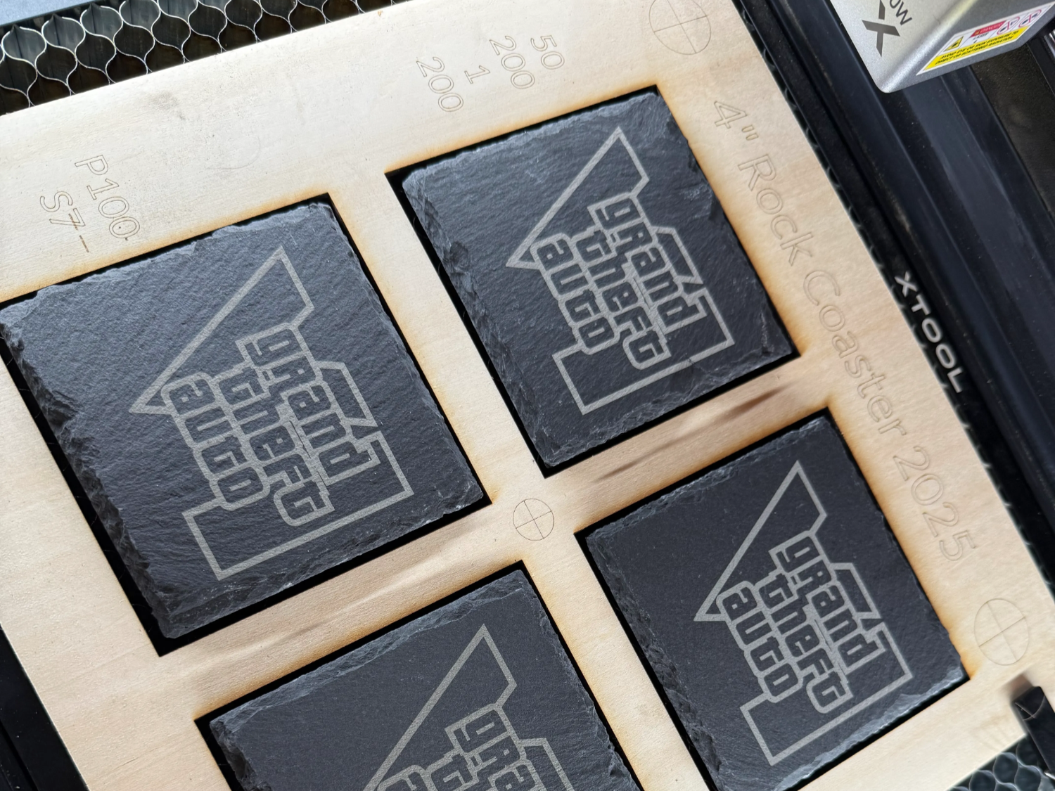 Laser Engraved Grand Theft Auto Rock Coasters Set 2025 | Free Files - Atomm