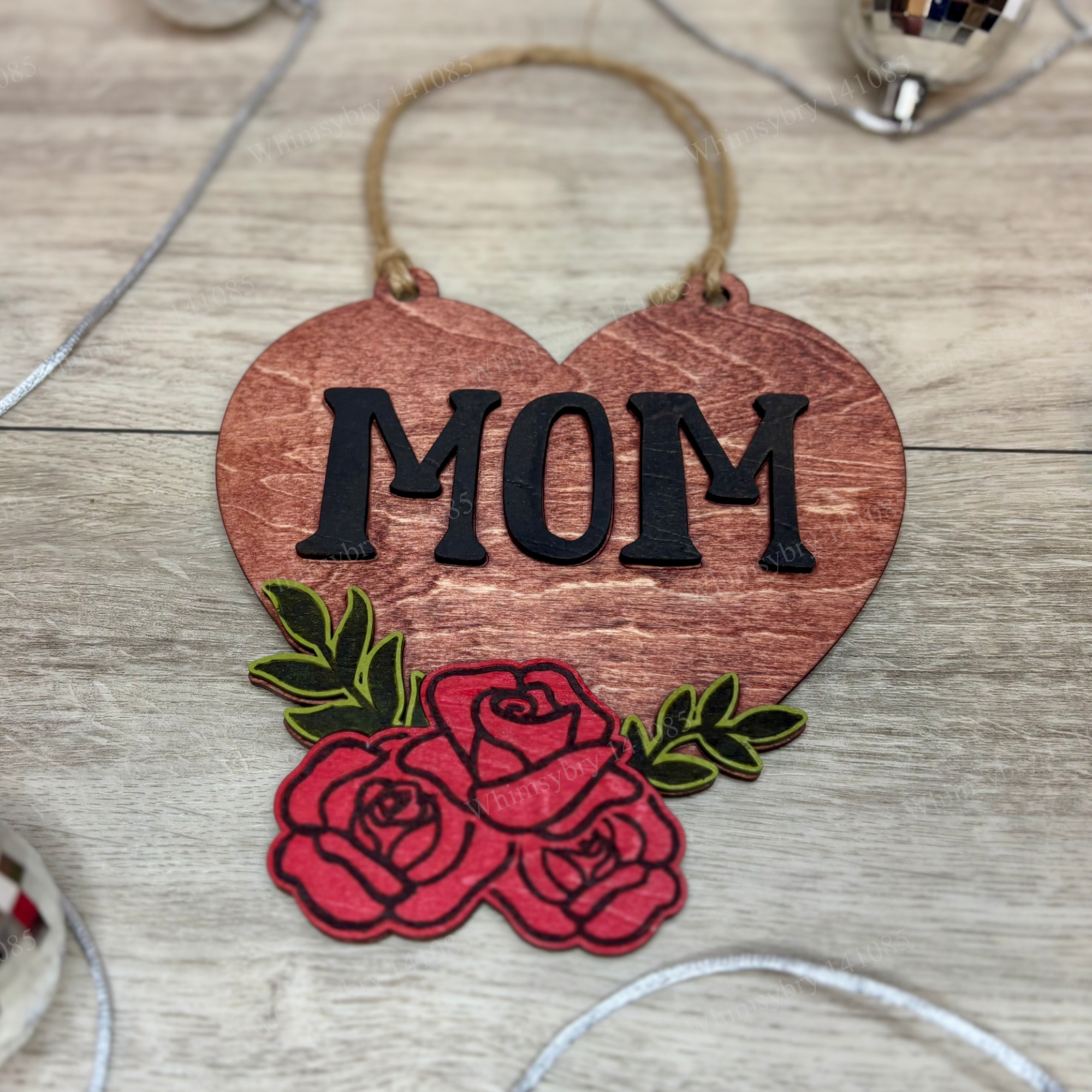 Mom “Tattoo Style” Hanging Sign birthday gift for mom idea