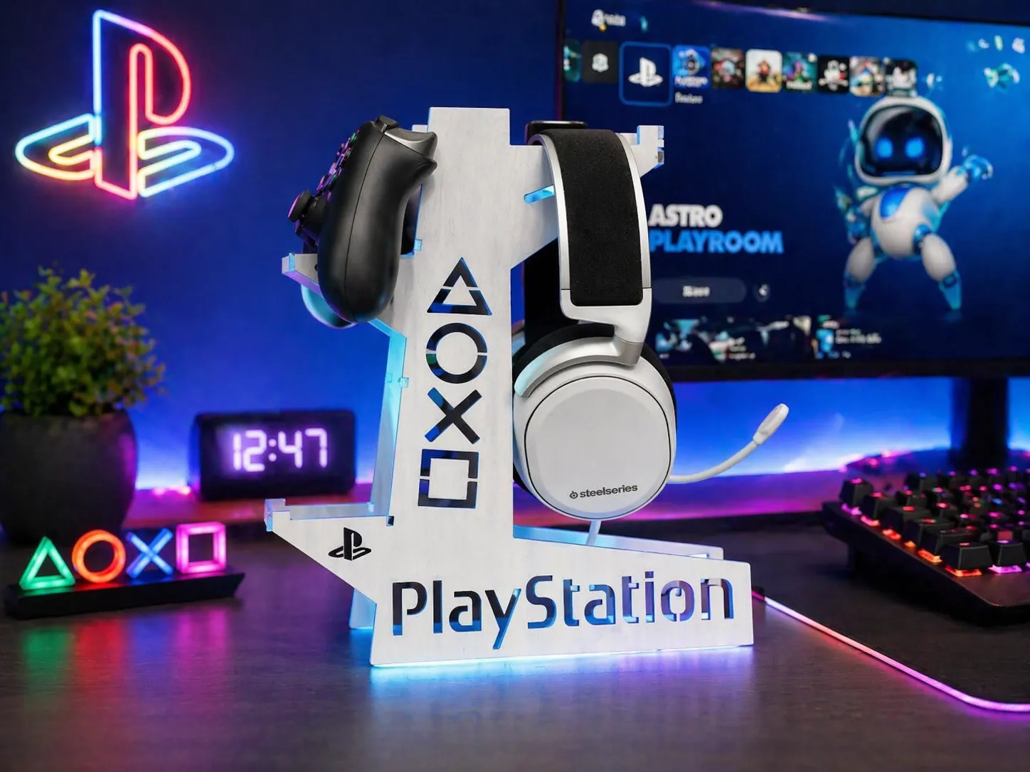 Headset and Controller Display Stand gift for teens idea