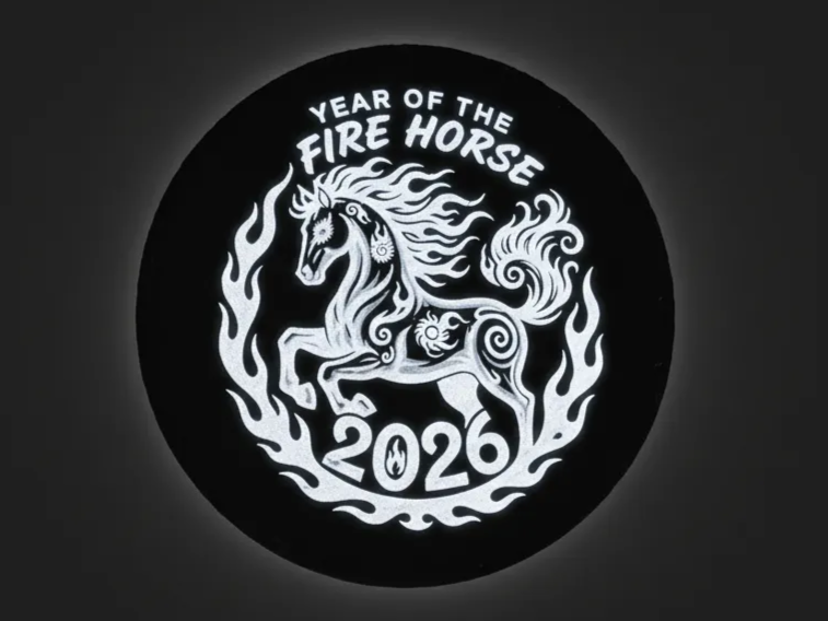 2026 Year of the Fire Horse themed coaster