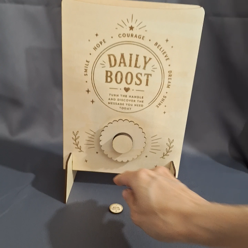 [Laser cut and engrave] Distributeur de messages inspirants