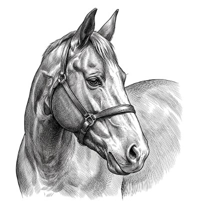 Horse Ceramic Tile.xs