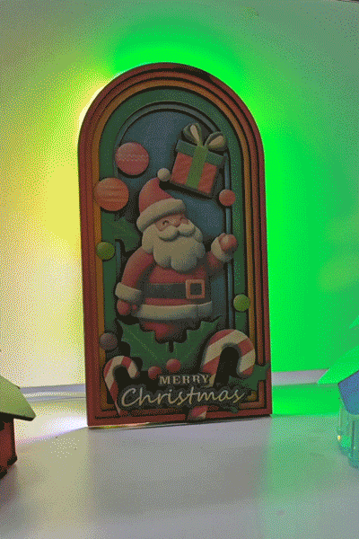 [Laser cut and engrave] Santa Claus Christmas Halloween door decoration Bundles