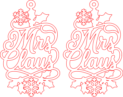 Mrs Claus Earrings.xcs