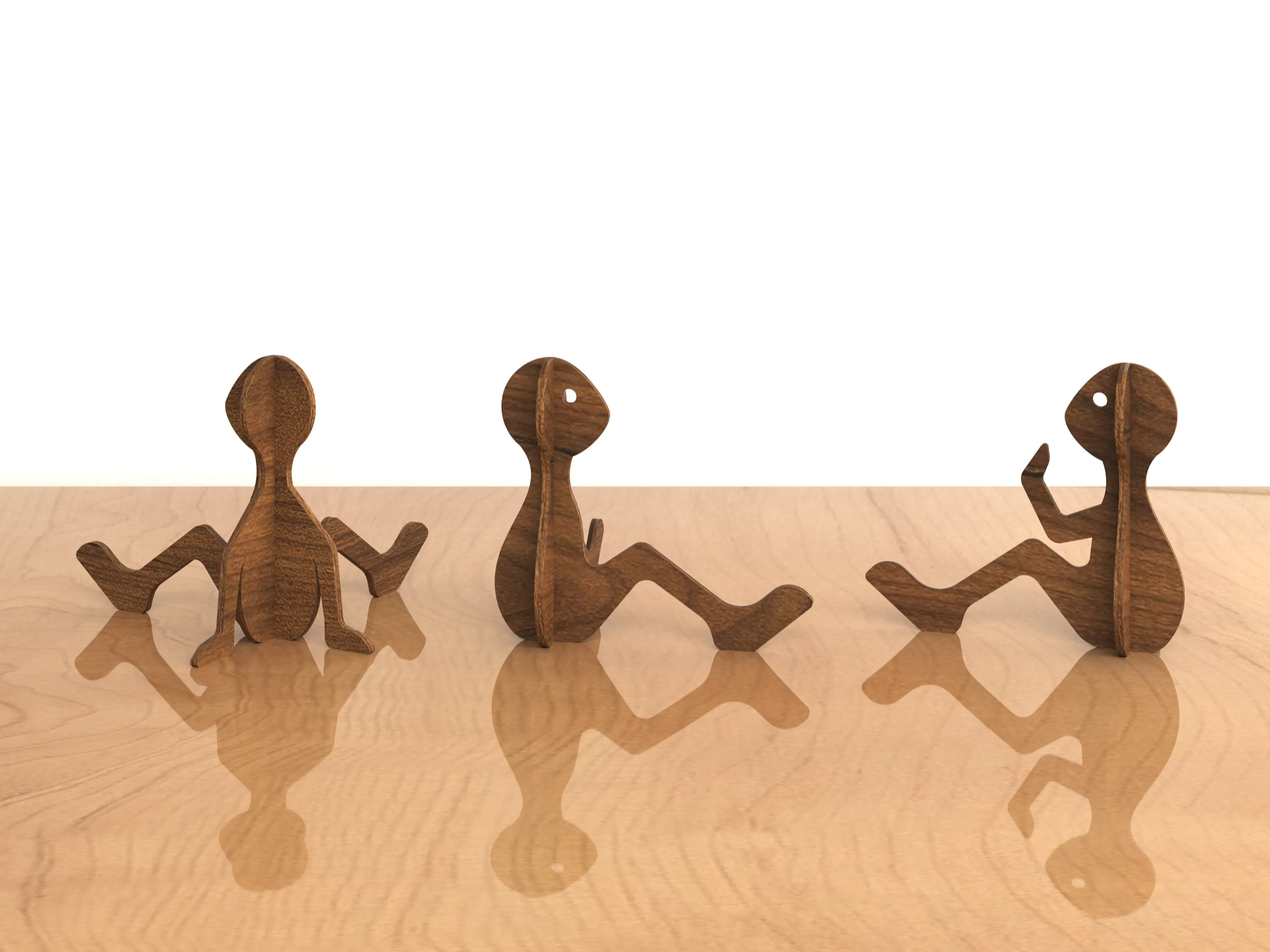 Easel Stand Humanoid photo frame design