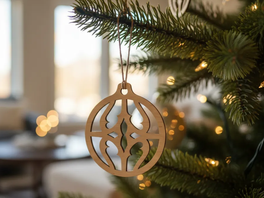 Wooden Christmas Tree Ornament Christmas Eve box idea