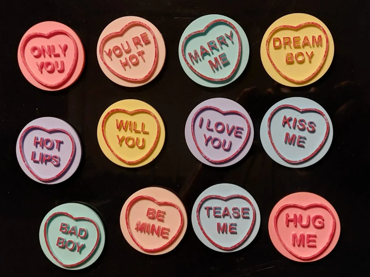 Love Heart Fridge Magnets valentines day gift design