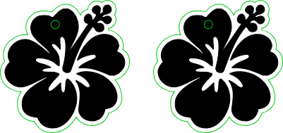 BOUCLE D OREILLE hibiscus.xcs