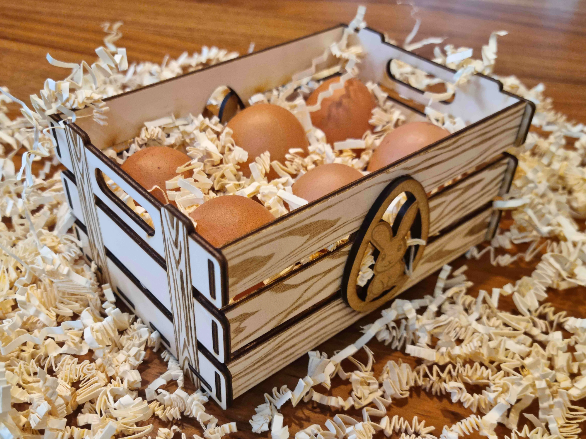Wooden Easter Box, Style 2 easter gift design