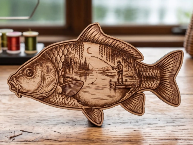 Carp Fish-Shaped Wall Art gift idea