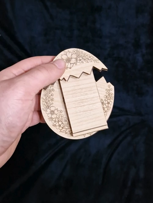 [Laser cut and engrave] Set of 4 Easter Cash Gift Card Holder SVG