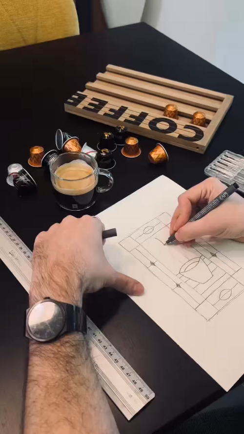 [Pen drawing,Other] Tiffany's capsule holder :)