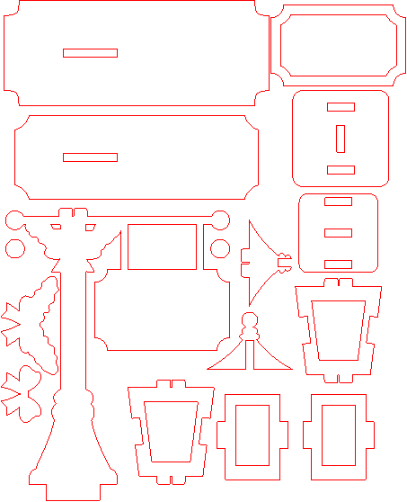 Christmas Street Lamp Place Name Stands 1.xcs