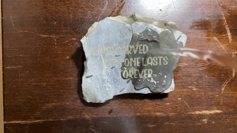 [Laser cut and engrave] Water changing Stone