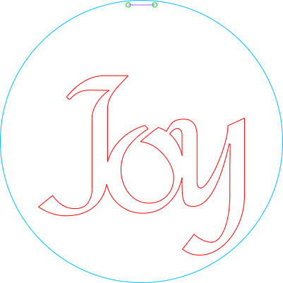 Door Sign Round Joy.xcs