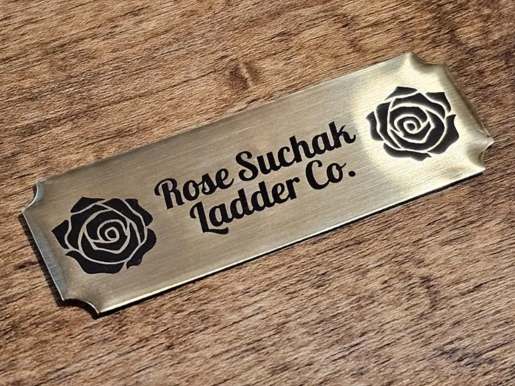 Vintage Engraved Metal Nameplate gift idea