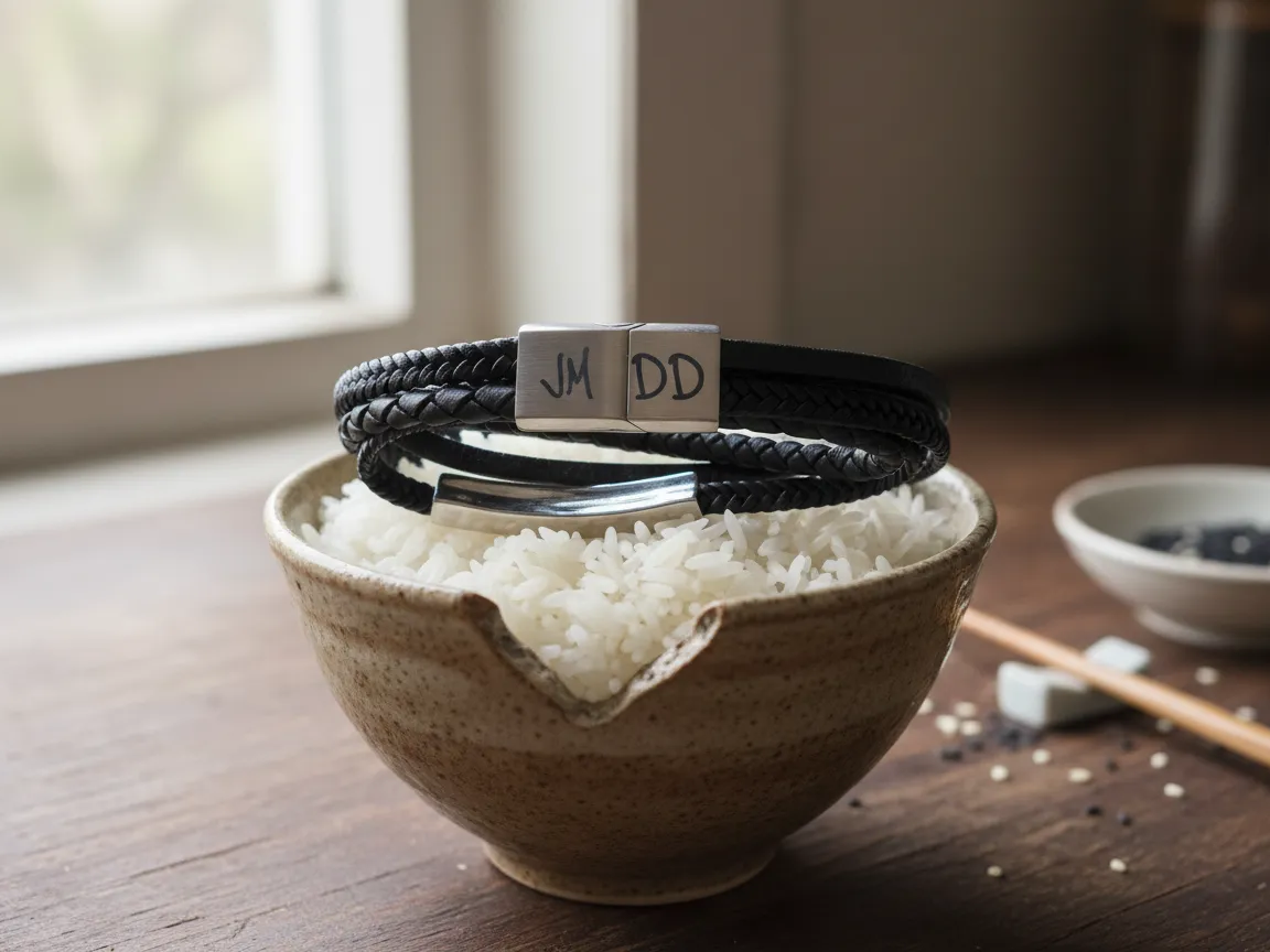 Color Engraved Personalized Leather Bracelet birthday gift for girlfriend idea