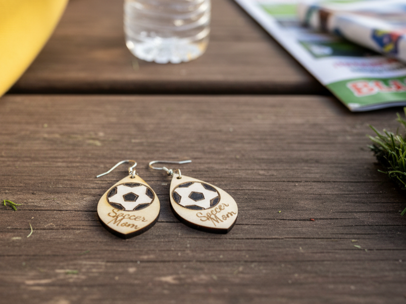 Soccer Mom Teardrop Earrings earring design