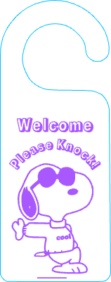 Welcome Please Knock Door Sign.xcs
