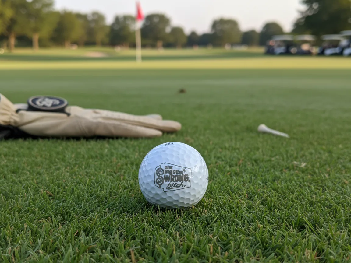 Funny Golf Ball Novelty Piece gift idea