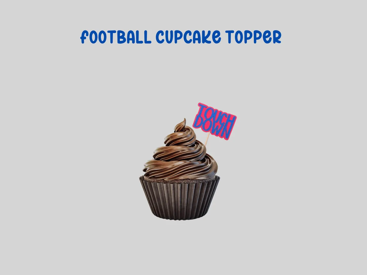 Football cupcake topper sports party decoration design