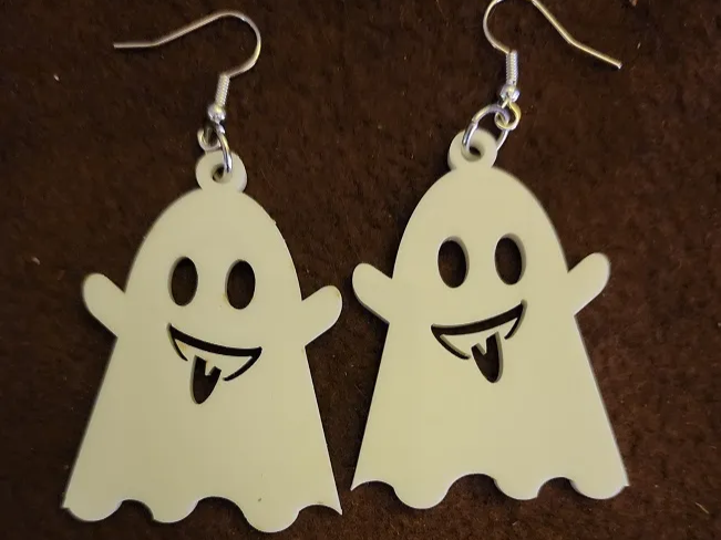 Halloween ghost earrings