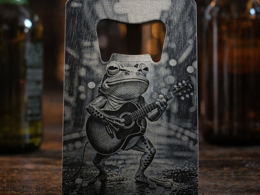Guitar Frog Musician Bottle Opener gift idea