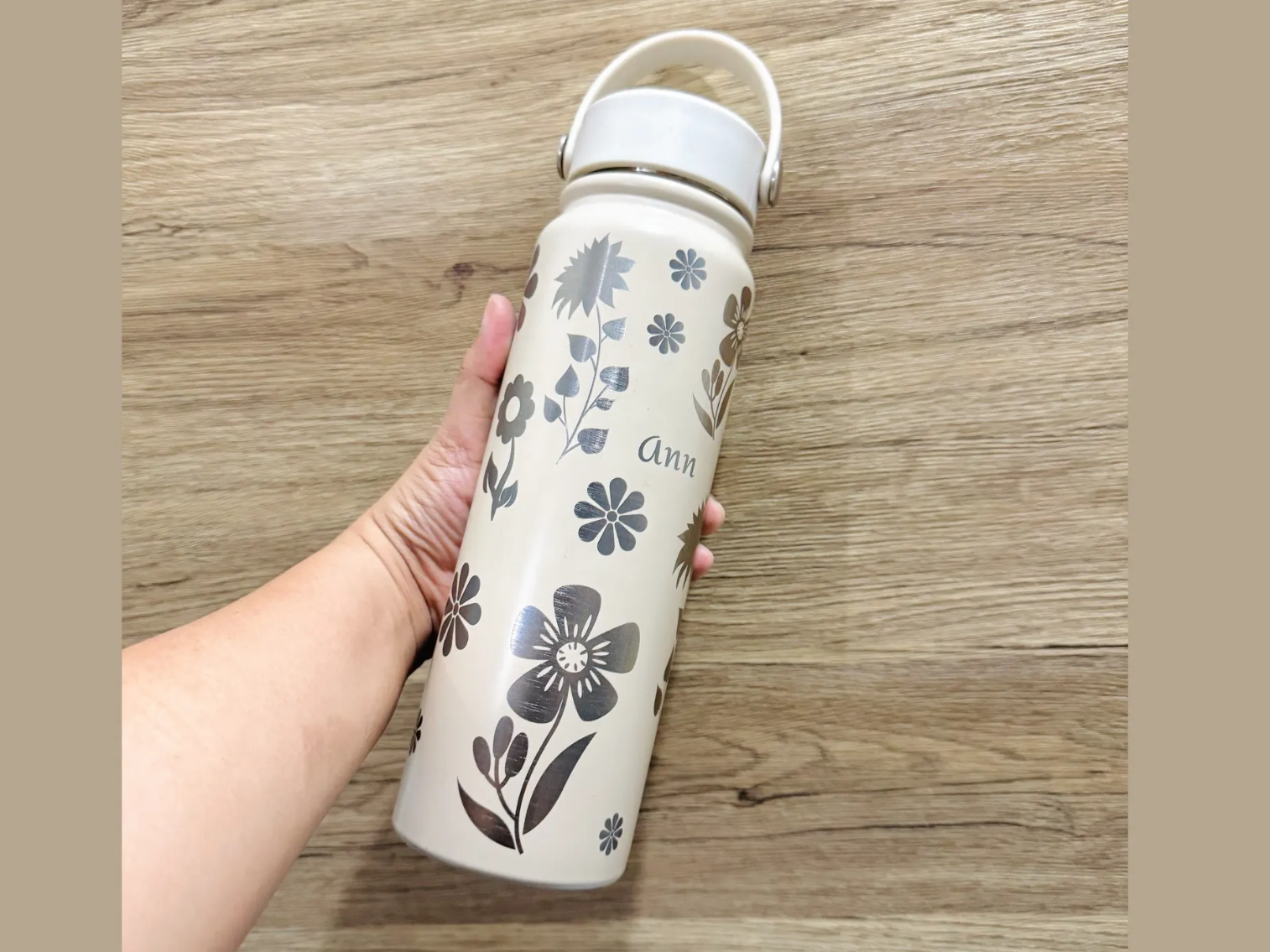 Personalized Floral Tumbler teacher gift design