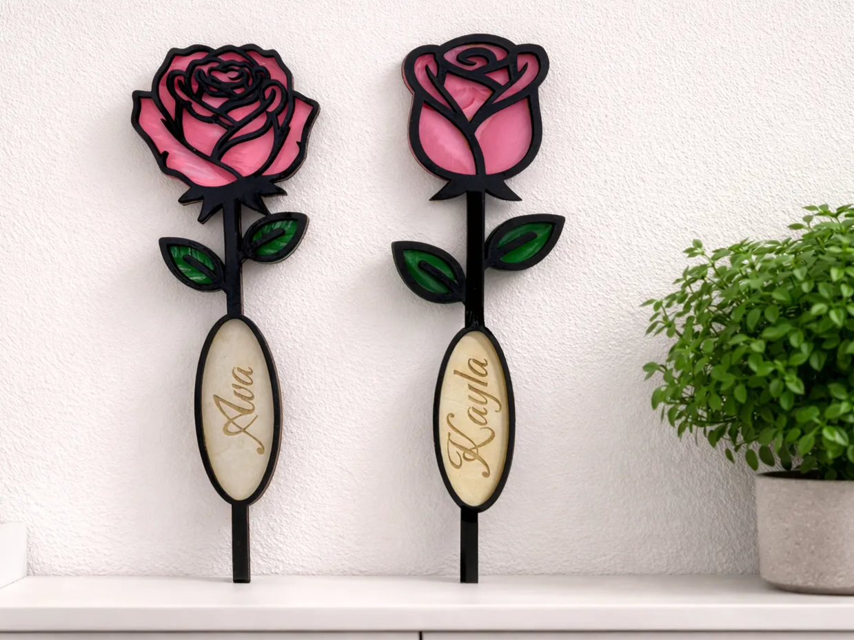 Fiori di rosa personalizzabili idea regalo di pensionamento per donne