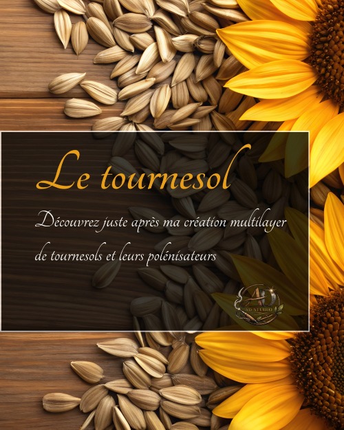 [Laser cut and engrave] Décoration murale tournesol avec abeilles et coccinelles pour jardin
