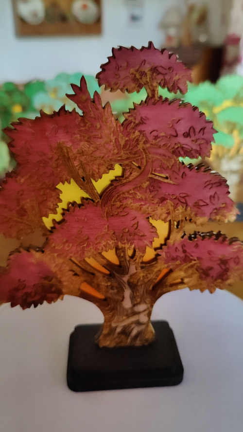 [Laser cut and engrave] The Blushing Beech - A Story Tree